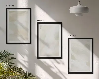 Set di 3 quadri decorazione da parete con motivi astratti boho dai colori vivaci