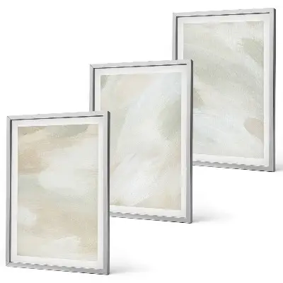 Set di 3 quadri decorazione da parete con motivi astratti boho dai colori vivaci