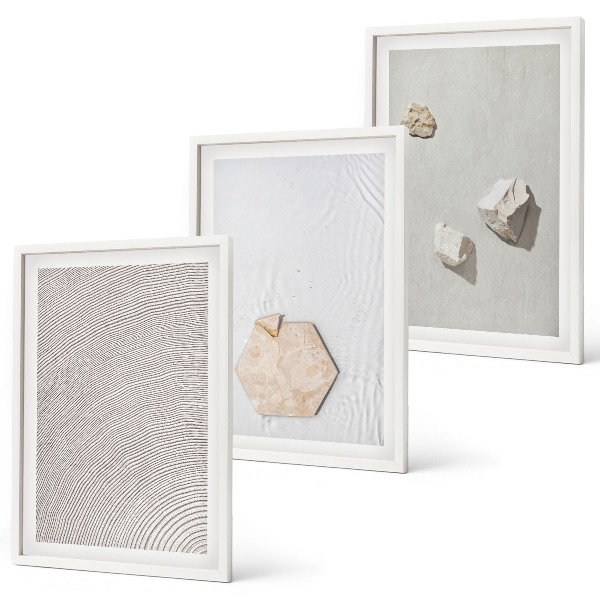 Composizione di quadri Texture leggere e boho effetto sabbia