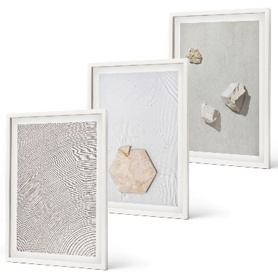 Composizione di quadri Texture leggere e boho effetto sabbia