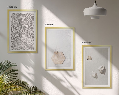Composizione di quadri Texture leggere e boho effetto sabbia