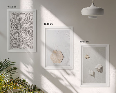 Composizione di quadri Texture leggere e boho effetto sabbia
