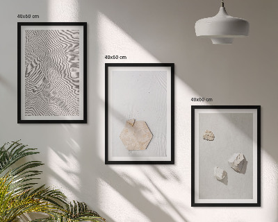 Composizione di quadri Texture leggere e boho effetto sabbia