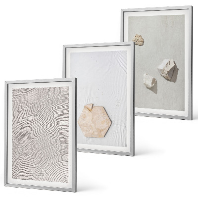 Composizione di quadri Texture leggere e boho effetto sabbia