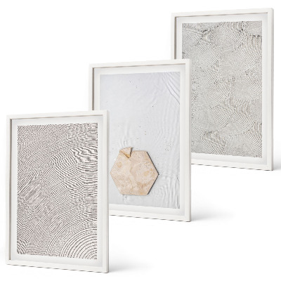 Set di quadri incorniciati Texture leggere e boho effetto sabbia
