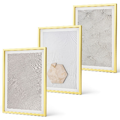 Set di quadri incorniciati Texture leggere e boho effetto sabbia