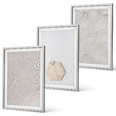 Set di quadri incorniciati Texture leggere e boho effetto sabbia