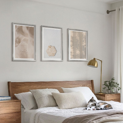 Set di 3 quadri Texture delicate, stile boho-chic.