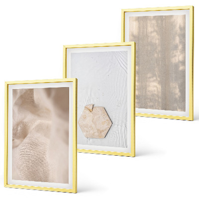 Set di 3 quadri Texture delicate, stile boho-chic.