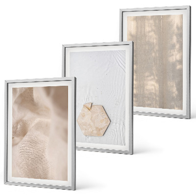 Set di 3 quadri Texture delicate, stile boho-chic.
