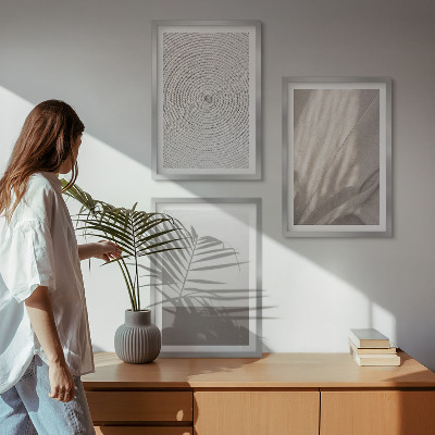 Composizione di quadri Texture boho naturali