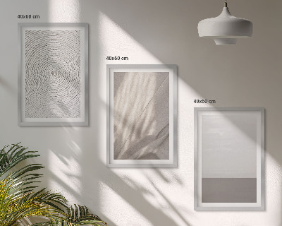 Composizione di quadri Texture boho naturali
