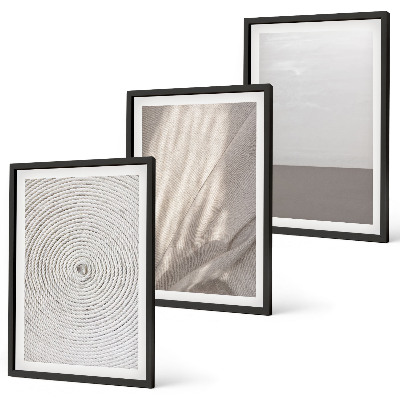 Composizione di quadri Texture boho naturali