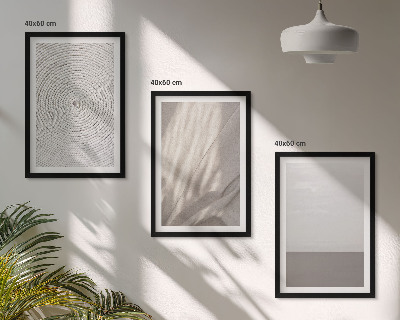 Composizione di quadri Texture boho naturali