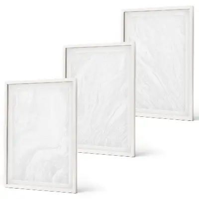 Set di quadri incorniciati con elegante struttura in marmo