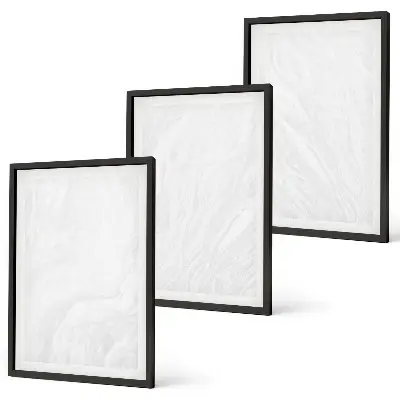 Set di quadri incorniciati con elegante struttura in marmo