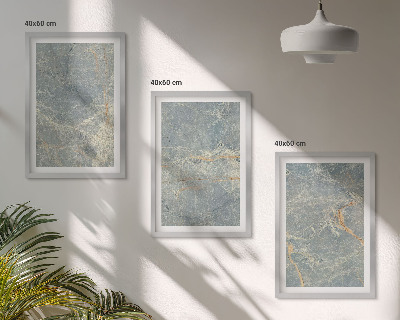 Set di 3 quadri Pietra decorativa in marmo verde
