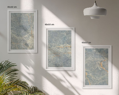 Set di 3 quadri Pietra decorativa in marmo verde