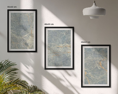 Set di 3 quadri Pietra decorativa in marmo verde