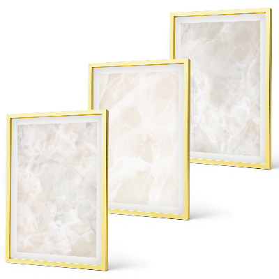 Set di quadri incorniciati Strutture in marmo color pastello