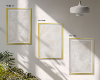 Set di quadri incorniciati Strutture in marmo color pastello