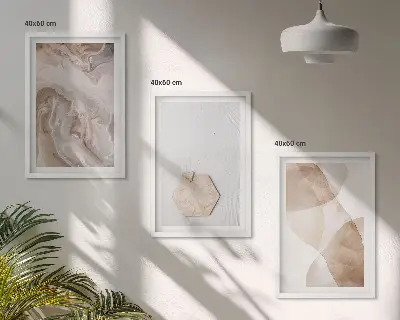 Set di quadri incorniciati astrazione della natura di design