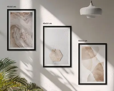 Set di quadri incorniciati astrazione della natura di design