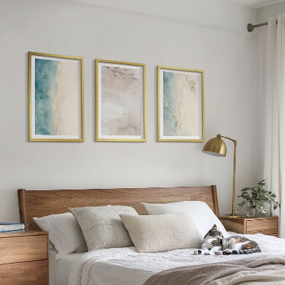 Set di 3 quadri Texture delicate ad acquerello.