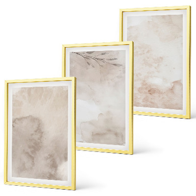 Set di quadri incorniciati Colori ad acquerello boho rovesciati