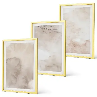Set di quadri incorniciati con stampa di colori ad acquerello in stile boho