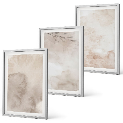 Set di quadri incorniciati Colori ad acquerello boho rovesciati