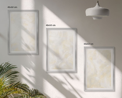 Set di 3 quadri Design di pittura dalla texture brillante