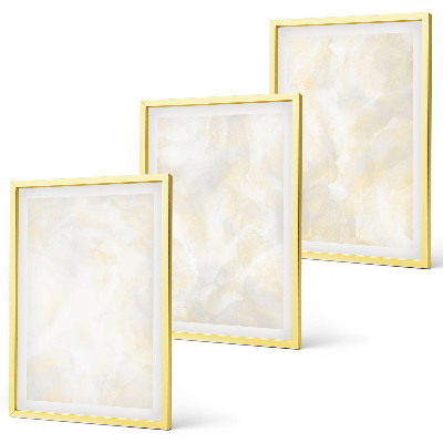 Set di 3 quadri Design di pittura dalla texture brillante