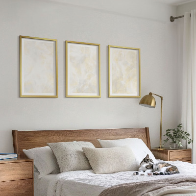 Set di 3 quadri Design di pittura dalla texture brillante
