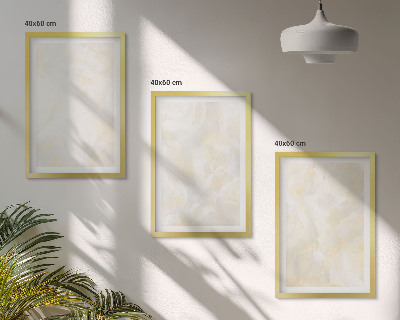 Set di 3 quadri Design di pittura dalla texture brillante