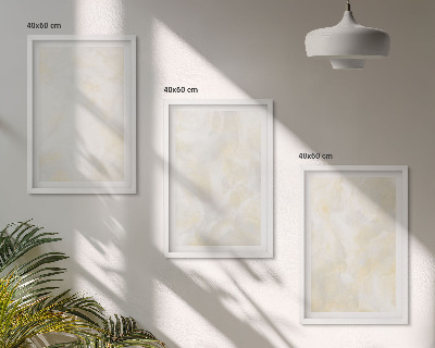 Set di 3 quadri Design di pittura dalla texture brillante