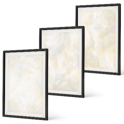 Set di 3 quadri Design di pittura dalla texture brillante