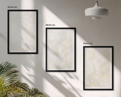 Set di 3 quadri Design di pittura dalla texture brillante