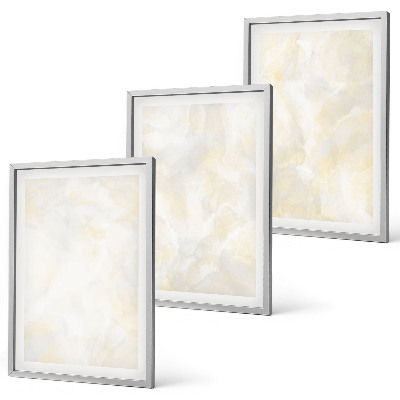 Set di 3 quadri Design di pittura dalla texture brillante