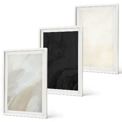 Composizione di quadri con motivi di strutture, ombra e minimalismo
