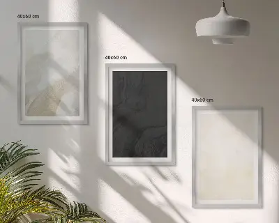 Composizione di quadri con motivi di strutture, ombra e minimalismo