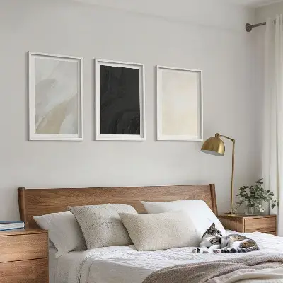 Composizione di quadri con motivi di strutture, ombra e minimalismo