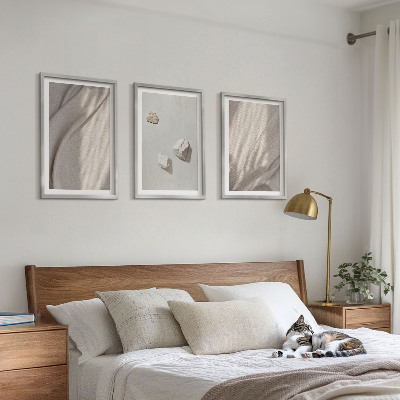 Set di 3 quadri Primi piani della struttura in stile boho