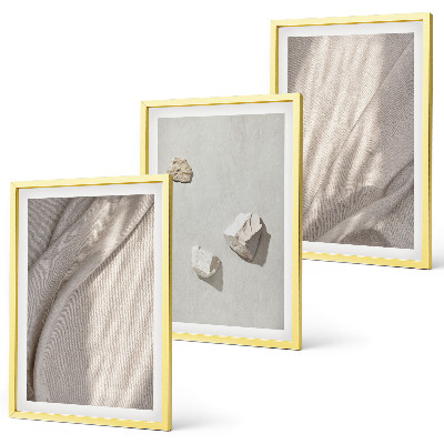 Set di 3 quadri Primi piani della struttura in stile boho