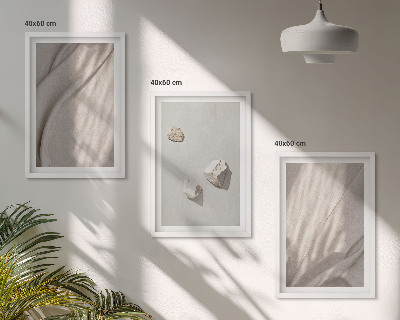 Set di 3 quadri Primi piani della struttura in stile boho