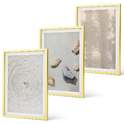 Composizione di quadri Strutture e texture naturali in stile boho