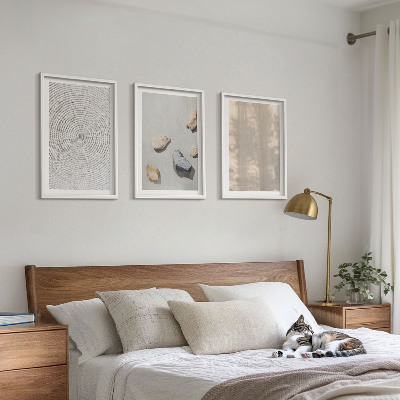 Composizione di quadri Strutture e texture naturali in stile boho
