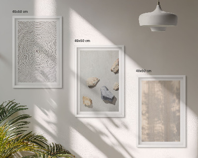 Composizione di quadri Strutture e texture naturali in stile boho