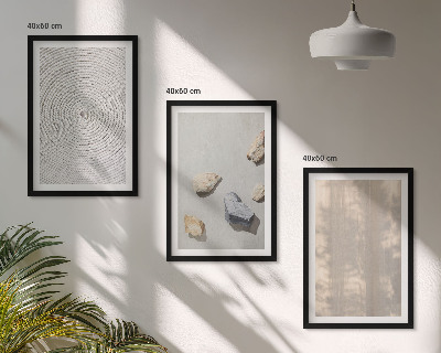 Composizione di quadri Strutture e texture naturali in stile boho