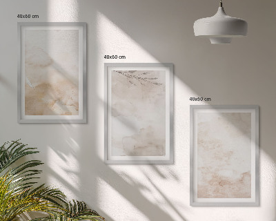 Set di quadri incorniciati foglie acquerellate dai colori pastello